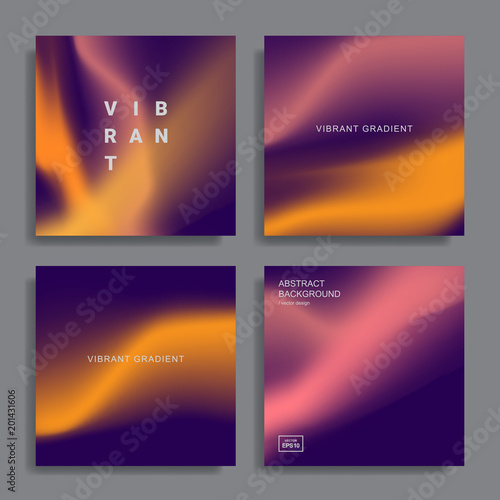 Vibrant gradient backgrounds