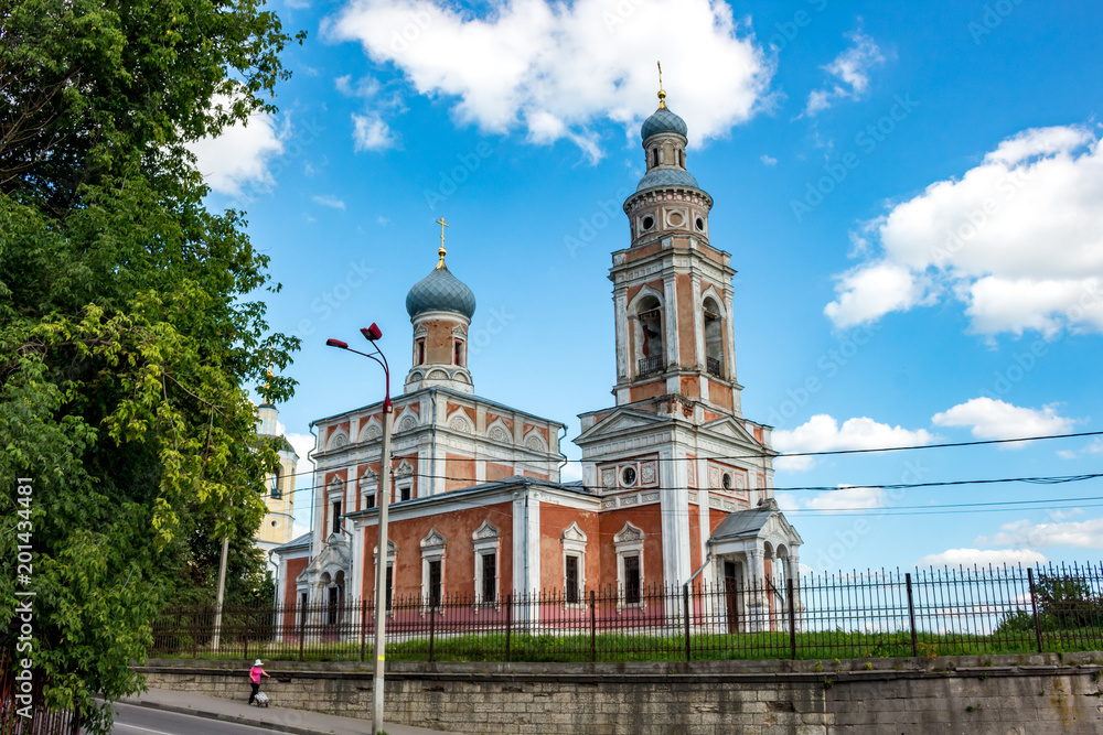 Serpukhov, Russia - August 2017: The Assumption Church of the 19th Century in Serpukhov
