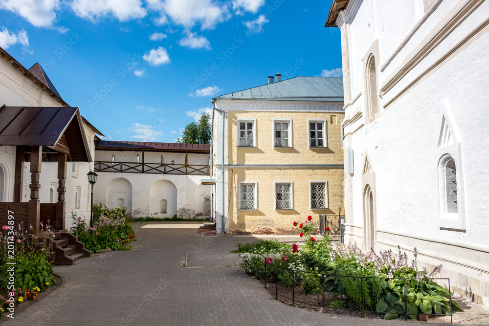 SERPUHOV, RUSSIA - AUGUST 2017: Vvedensky Vladychny Convent (Vvedenskiy Vladychnyi monastyr) in Serpukhov.
