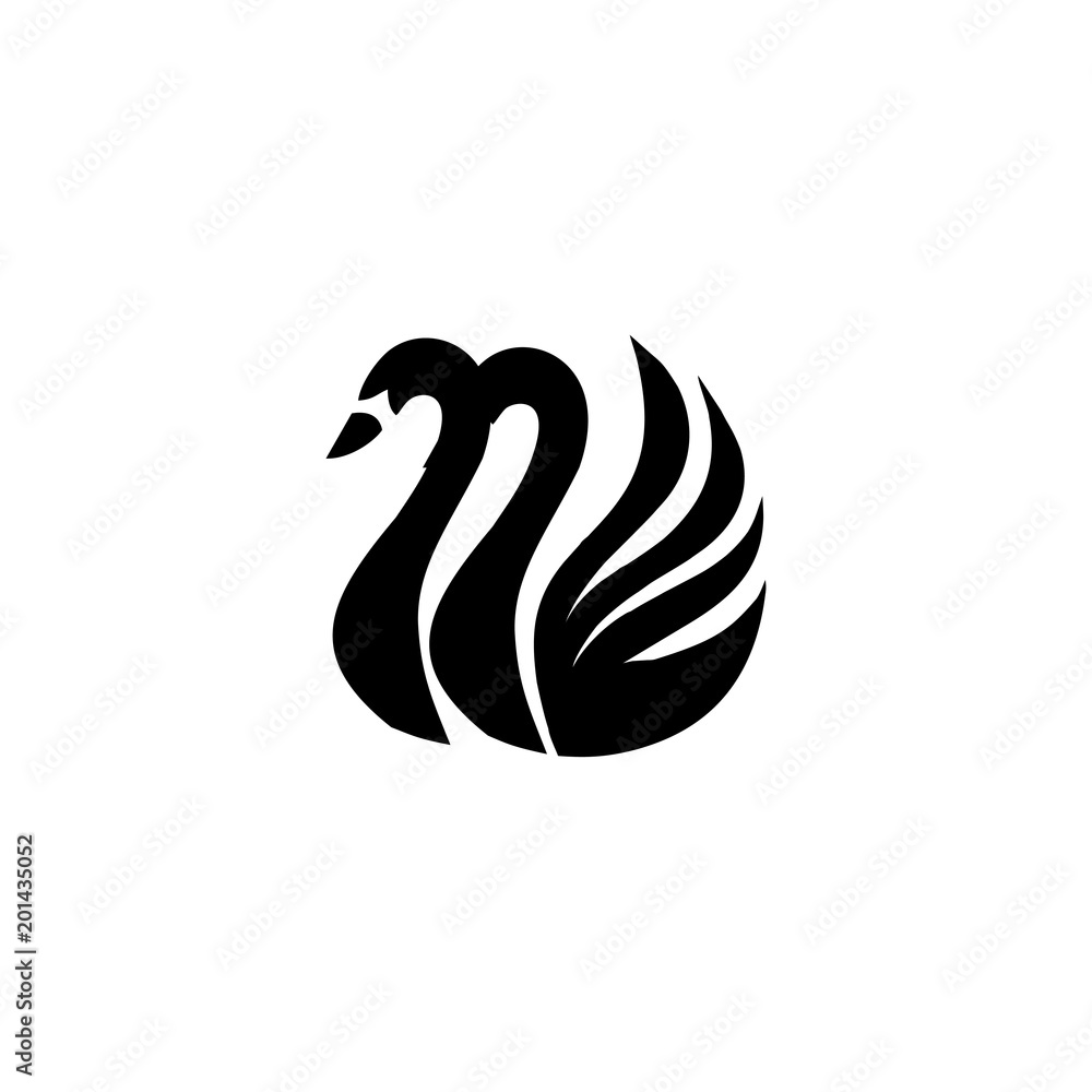 swan logo vector swan logo vector