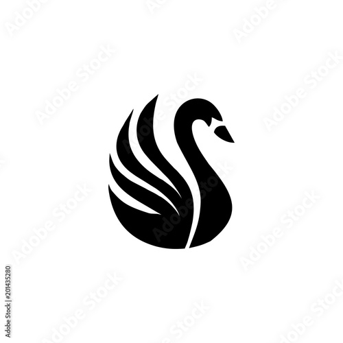 swan logo vector
