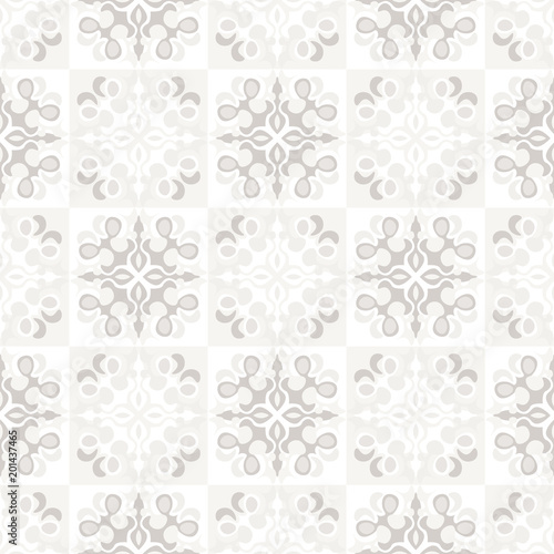 Decorative tiles seamless pattern. Geometric tiles series.