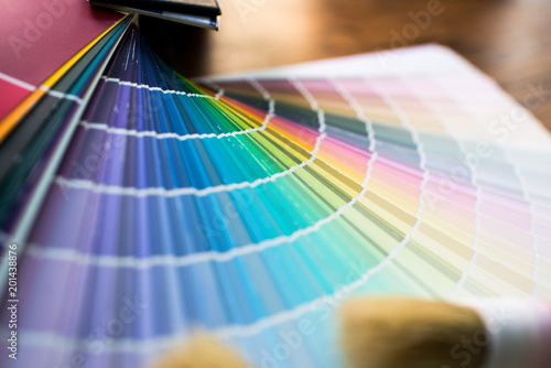 Color palette, guide of paint