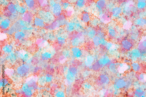 colorful pink ,blue and brown watercolor  paint digital art abstract   wallpaper background