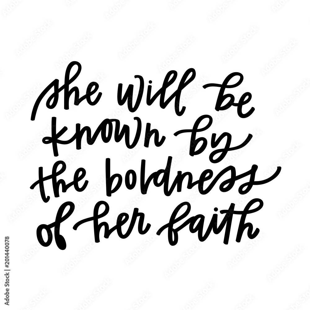 The boldness of her faith The boldness of her faith
