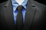 Suit on black background