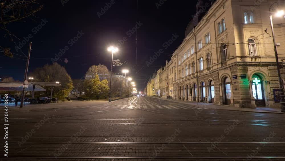Night timelapse of street traffic Night timelapse of street traffic