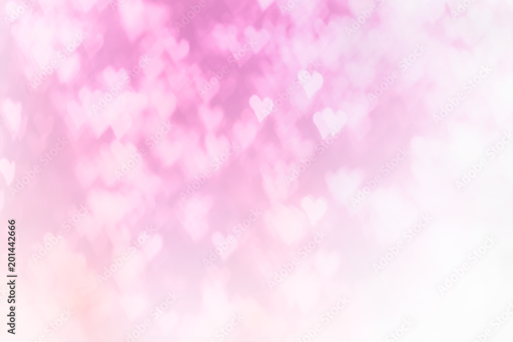 Blurred background of Valentine's day concept. Valentines Day Card. Pastel color tones.multicolored white hearts wallpaper. Blurred background of Valentine's day concept. Valentines Day Card. Pastel color tones.multicolored white hearts wallpaper.