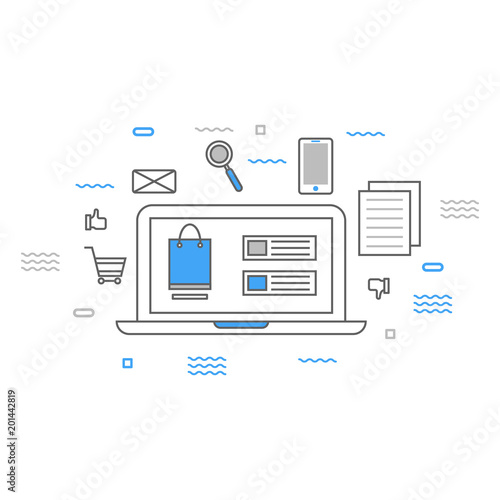 Digital marketing internet vector logo icon illustration   © mblegenduk
