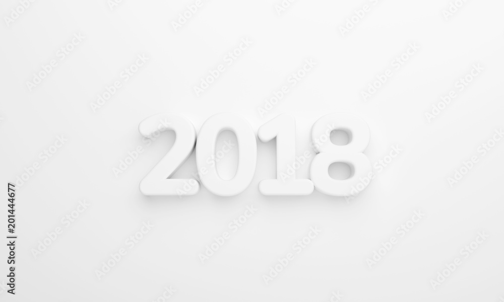 2018 white wall design 3d rendering 2018 white wall design 3d rendering
