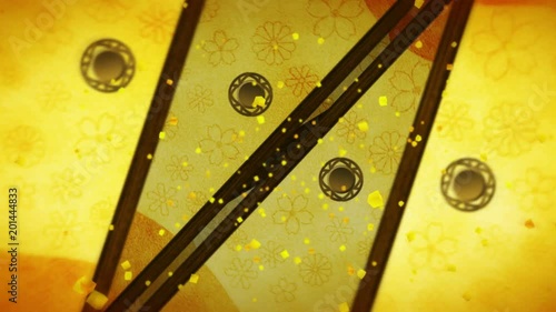 襖 日本文化 和紙 豪華 ループ