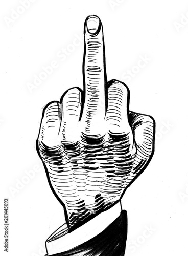 Middle Finger Drawings for Sale  Fine Art America