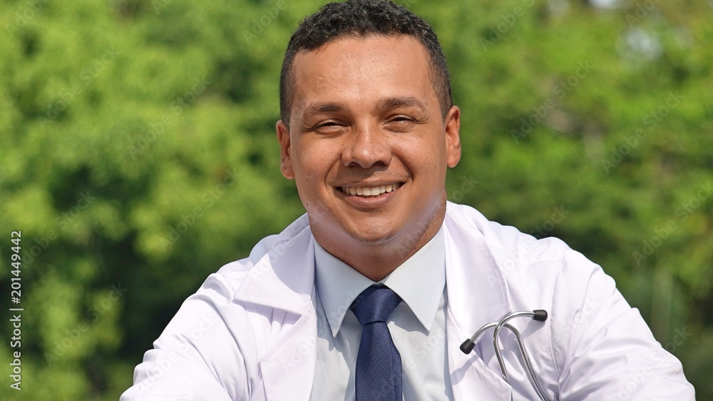 Handsome Male Doctor Smiling