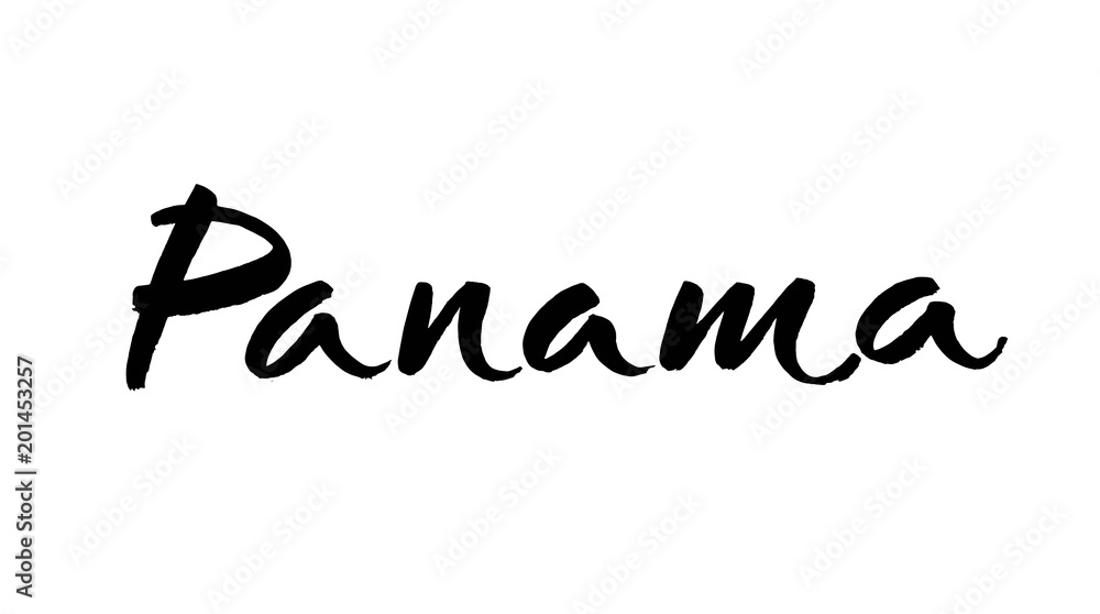 panama, text design. Typography poster. Usable as background. Modern brush calligraphy. Ink hand lettering. Vector panama, text design. Typography poster. Usable as background. Modern brush calligraphy. Ink hand lettering. Vector