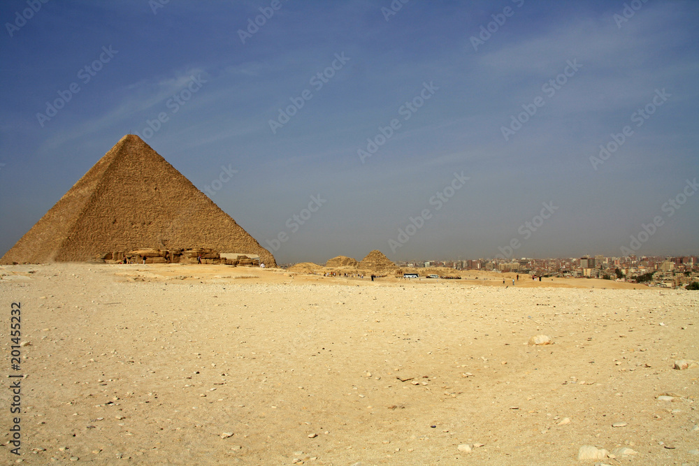 Pyramid and cairo