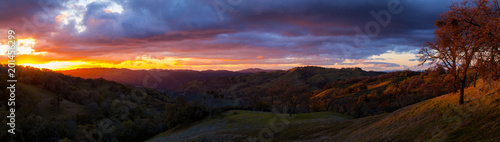 Sunset Nature Panorama