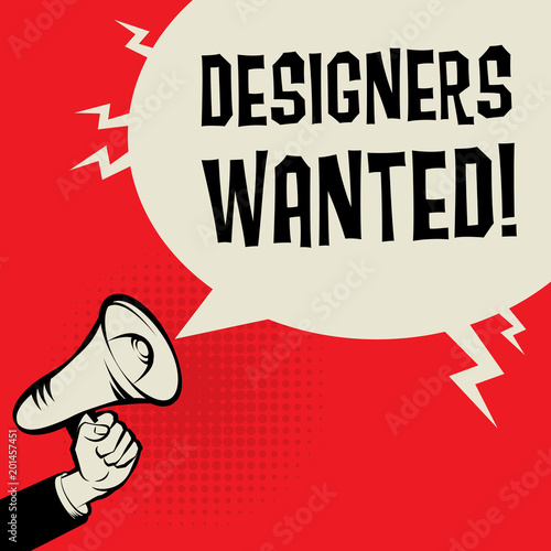 Designers Wanted business concept