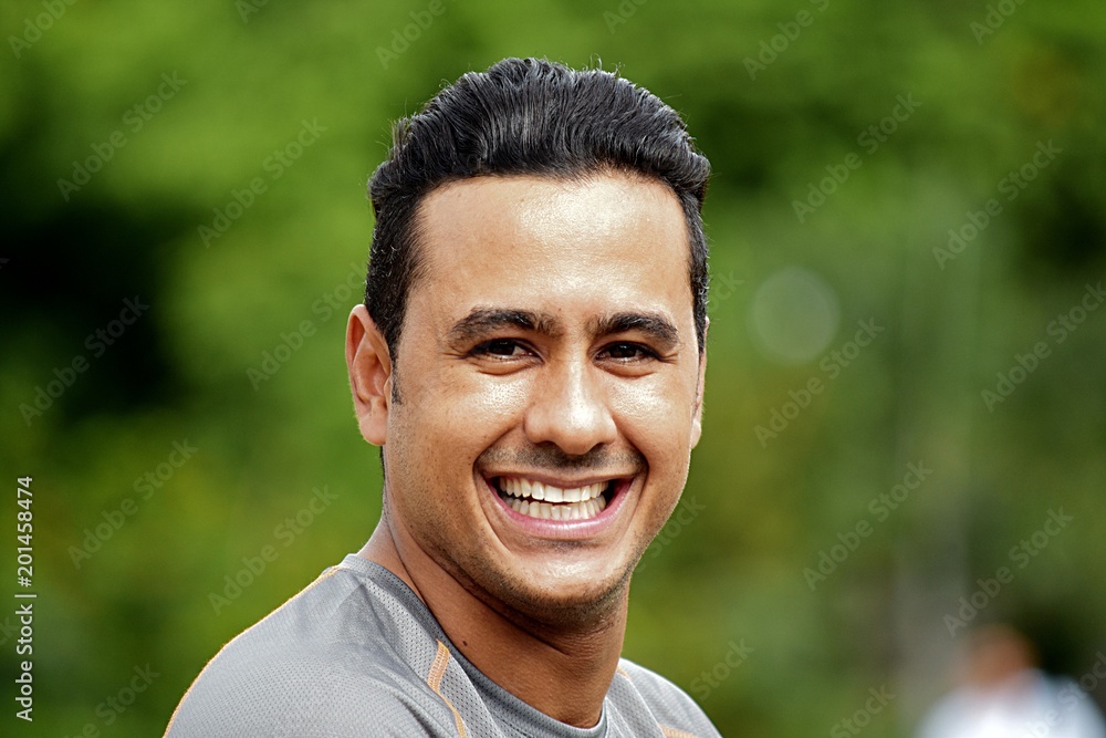 Smiling Colombian Male Athlete Smiling Colombian Male Athlete
