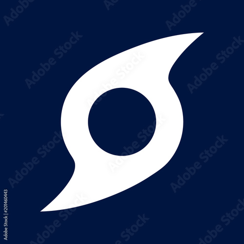 hurricane symbol icon vector