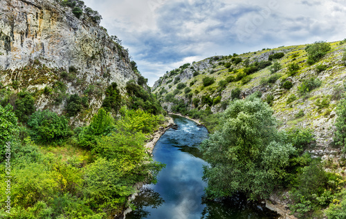 Gorge of the river Angitis, also known as Angista and Dramatitsa is a tributary of the River Strymonas in Northern Greece photo