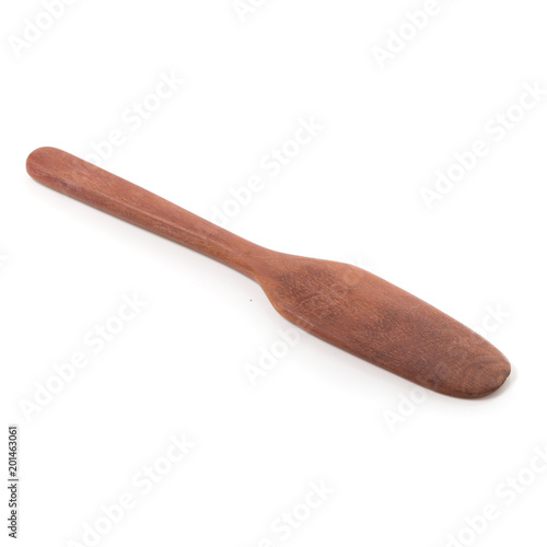 Cooking wooden paddles isolated on a white background