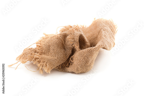 Sack Cloth Tag Isolated on a White background