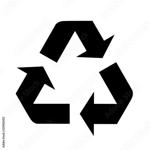recycle icon in trendy flat style isolated on background. recycle icon page symbol for your web site design recycle icon logo, app,