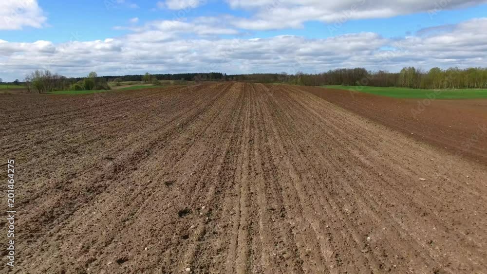 Aerial of Arable Land Fields in Poland Europe Aerial of Arable Land Fields in Poland Europe