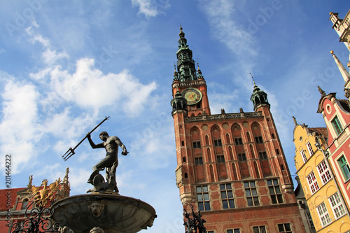 Fountain of the Neptune in Gdansk