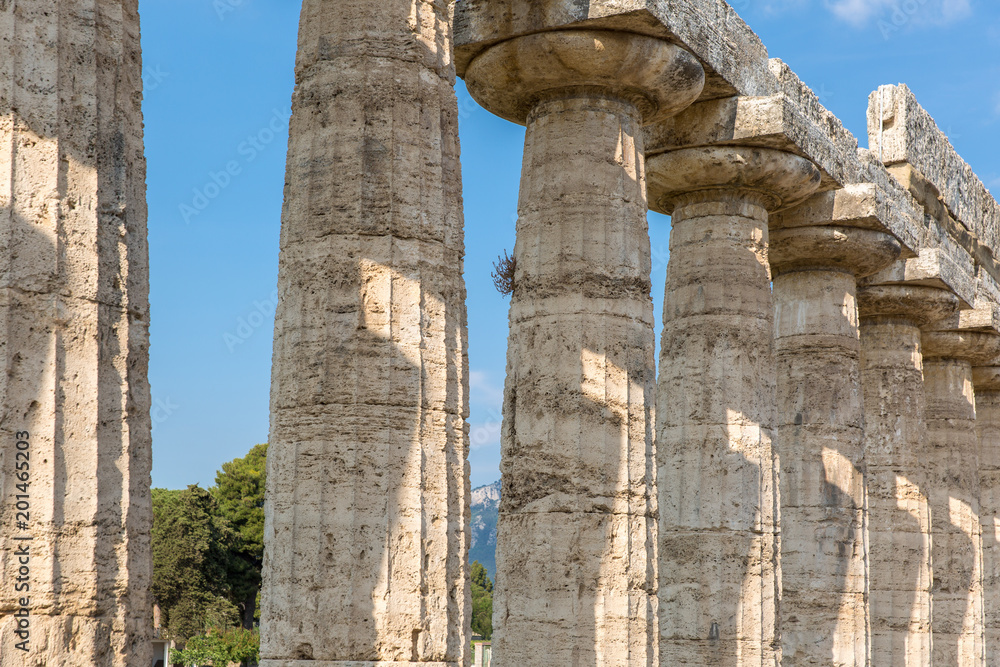 The greek temple, Paestum, Italy.