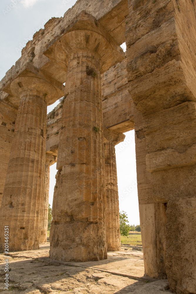 The greek temple, Paestum, Italy.