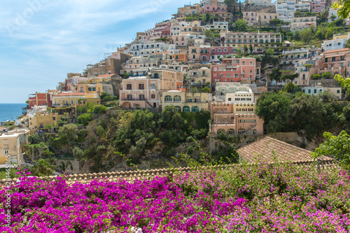 The beautiful view of Positano, Amalfi coast, Italy.