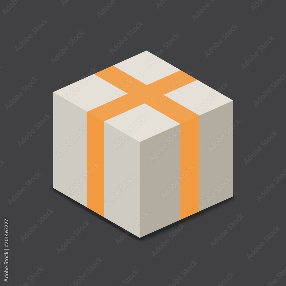 Carton box. Delivery packaging vector illustration. Carton box. Delivery packaging vector illustration.