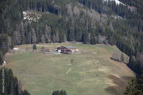 Bergbauernhof, Alm, Hof, Bergbauer, abgeschieden, Wiese, Weide, Frühling, Winter, wachsen, grün, Entbehrungen, Pustertal, Assling, Lienz, Osttirol, Berg photo