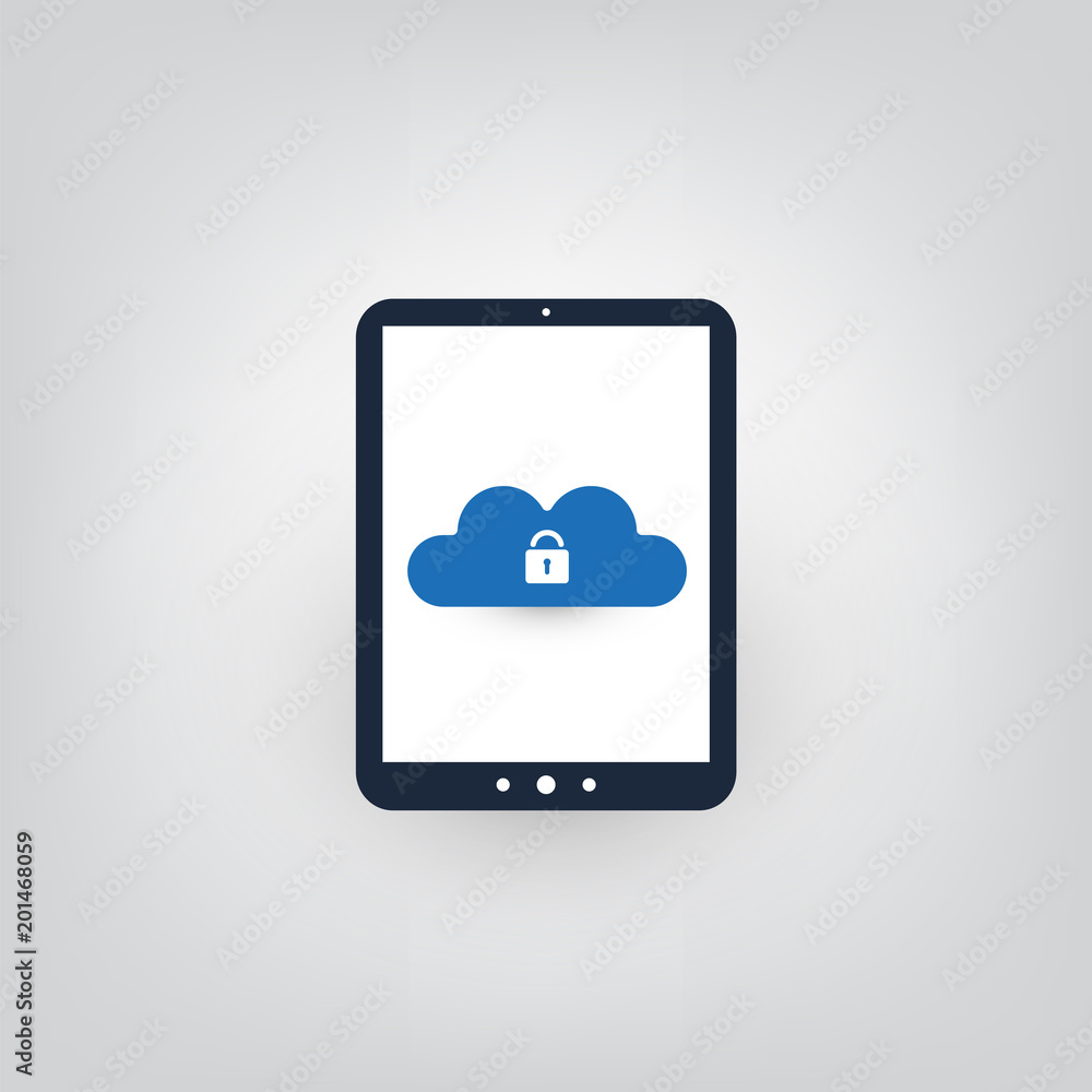 Cloud Computing Design Concept - Mobile Computing, Safe Network Connections, Technology Background Cloud Computing Design Concept - Mobile Computing, Safe Network Connections, Technology Background