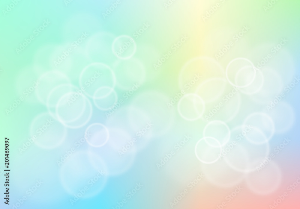 Dromerig bokeh van frisse zomer kleuren