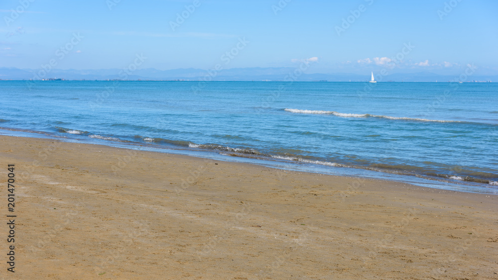 Magic of the golden beach of Lignano Sabbiadoro