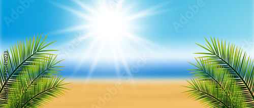 Fototapeta Naklejka Na Ścianę i Meble -  Hintergrund Strand Sonne