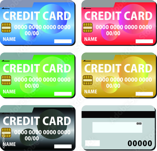 CREDIT CARD with Polka dot pattern set