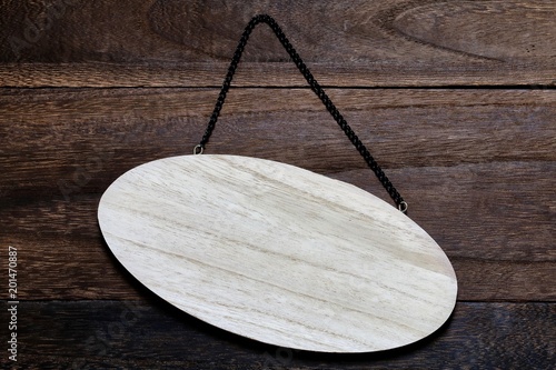 楕円の木製プレート