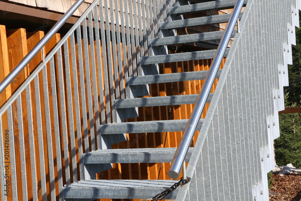 External stairway, Außentreppe, Stahltreppe External stairway, Außentreppe, Stahltreppe