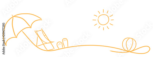 Hintergrund Banner Sommer Strand 