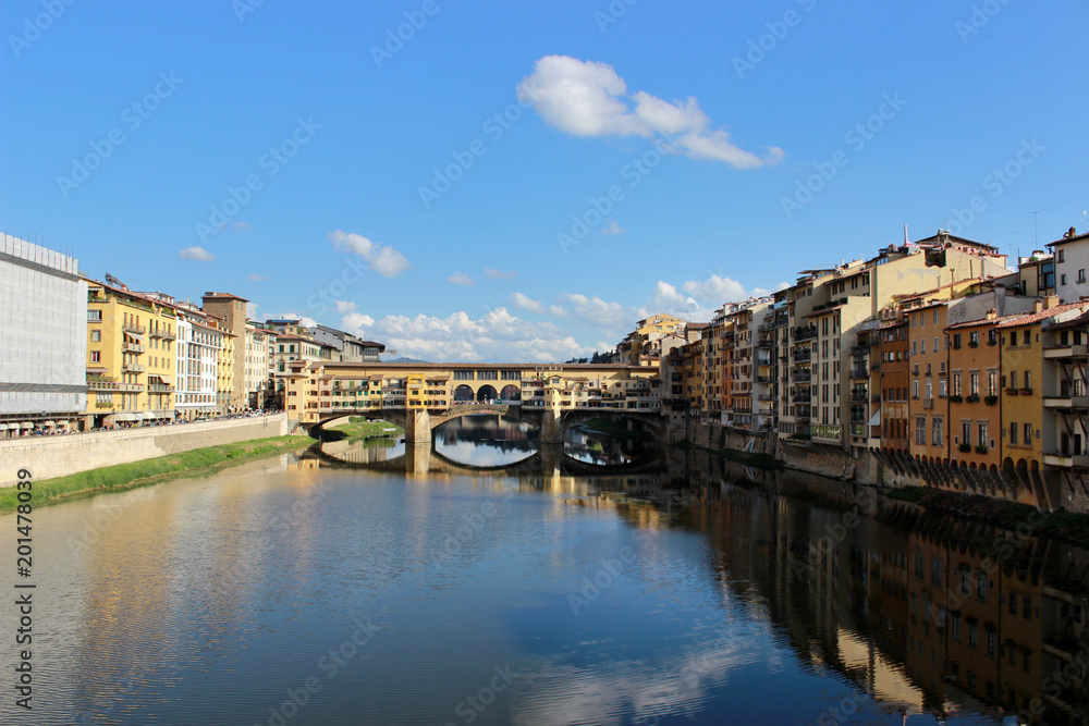 view of old bridge in Florence