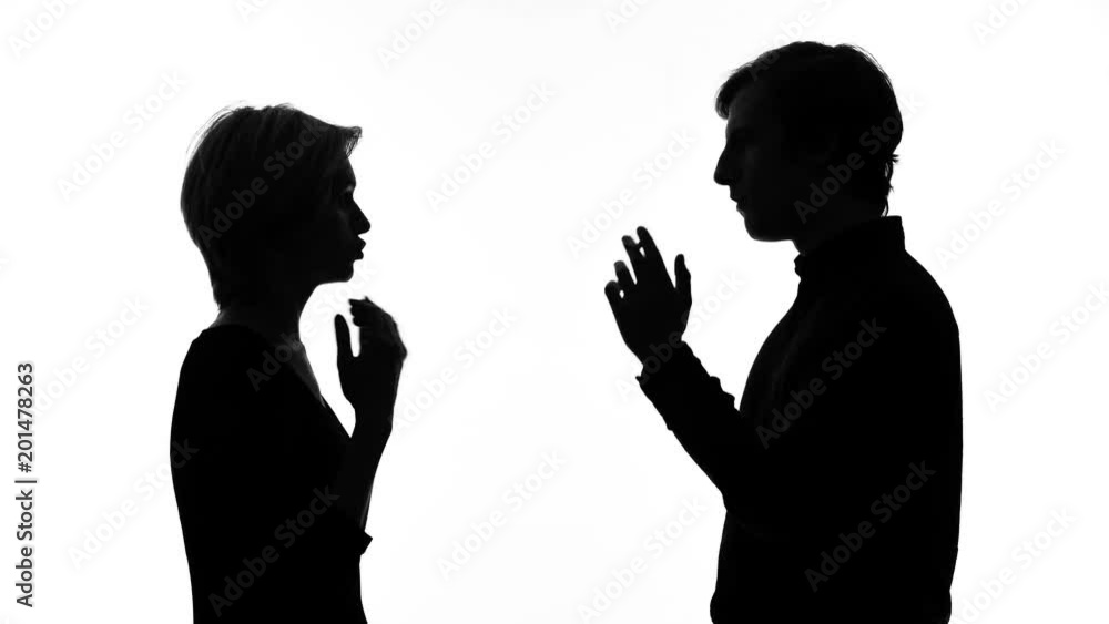 Wife shouting at young husband smoking in front of her, bad habits, quarrel Wife shouting at young husband smoking in front of her, bad habits, quarrel