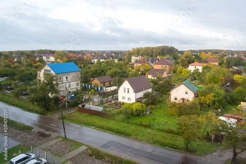 Private houses in Kaliningrad.