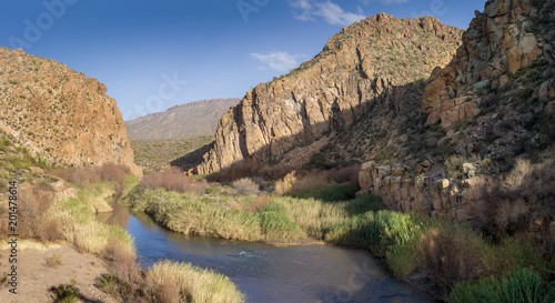 Salt River Canyon at the Globe-Young Hwy 288 at Tonto National Forest, AZ, USA