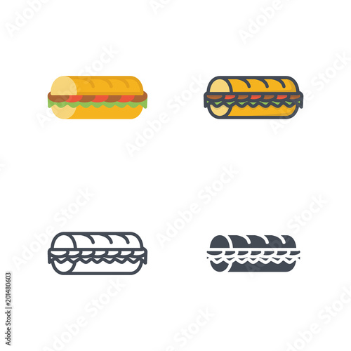  food icon vector flat solid silhouette line