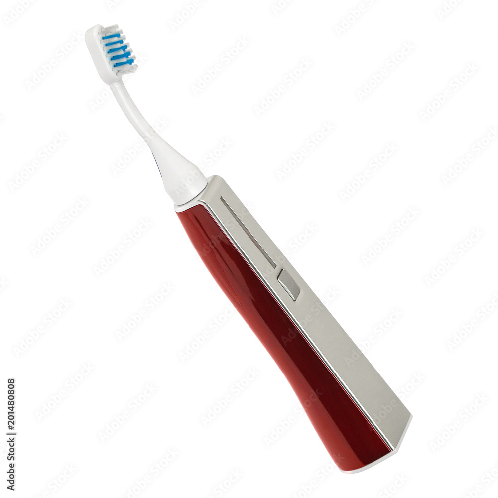 Electric or ultrasonic toothbrush isolated on a white background Electric or ultrasonic toothbrush isolated on a white background