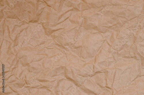 Background of abstract vintage crumpled packing paper texture