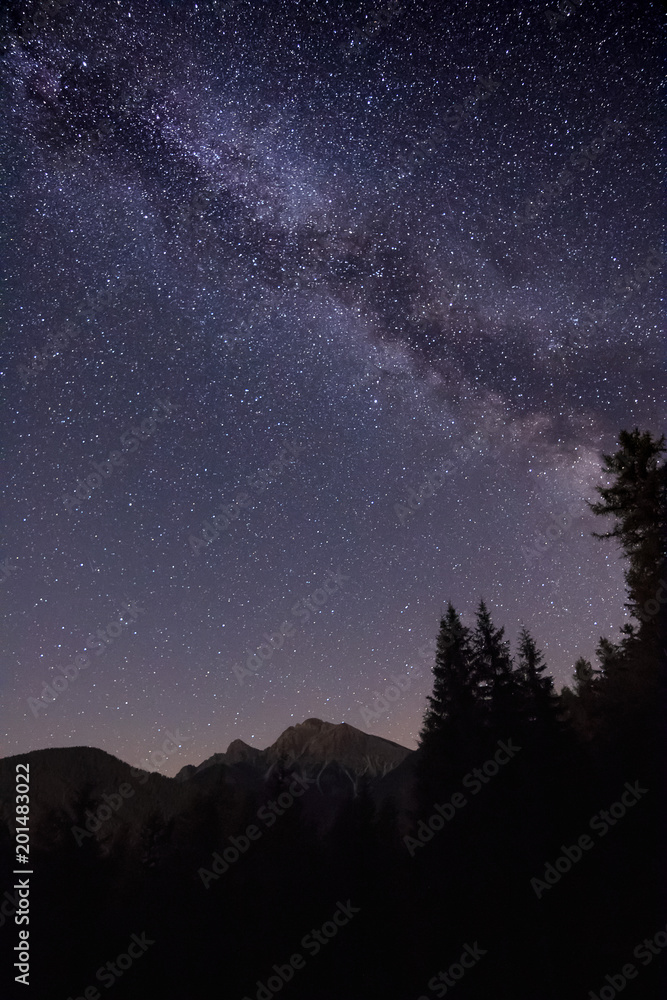 Fantastische Milchstraßen Galaxie und Sterne in Südtirol_001
